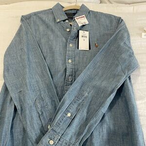 Polo by Ralph Lauren Men's Light Blue Button Down Shirt